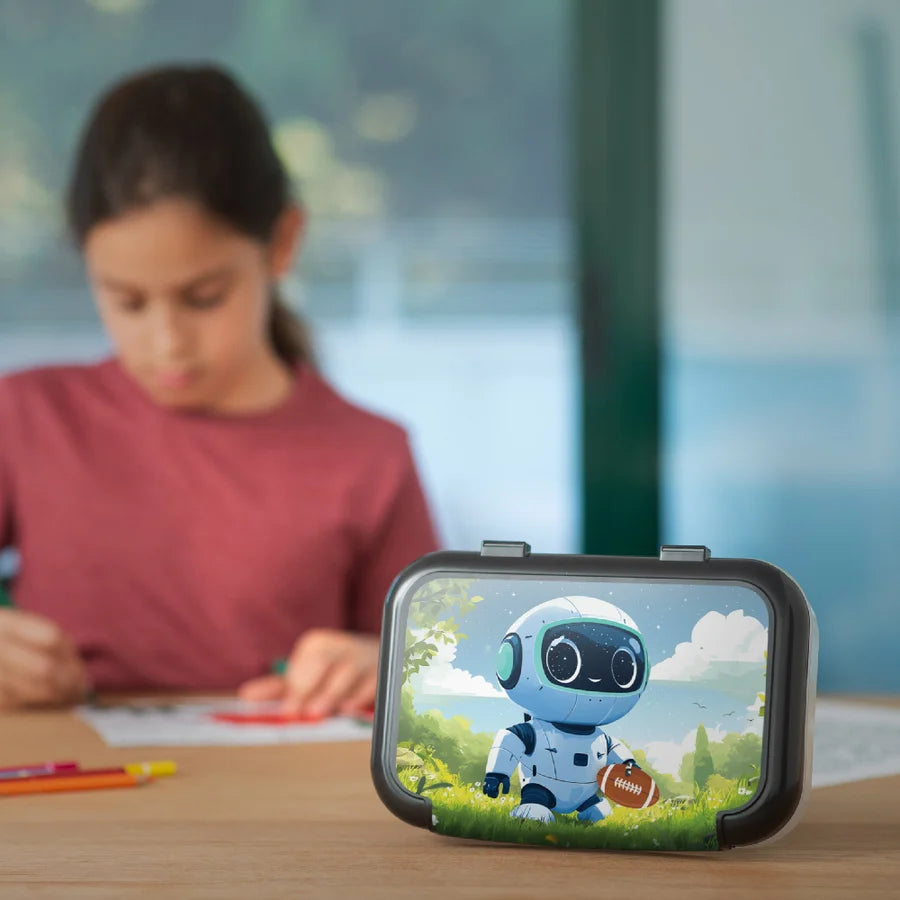 ZIPIT Recycled Plastic Pencil Box for Kids | Robot