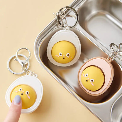 Boiled Egg Clicker Keychain