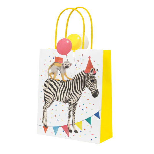 Safari Animals Gift Bags - 8 Pack
