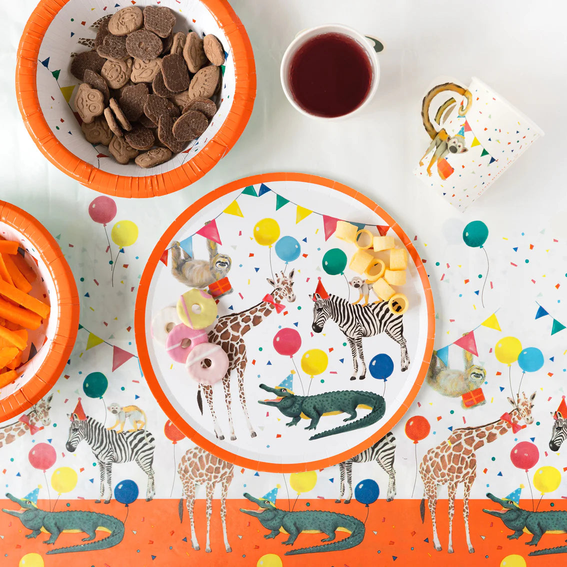 Safari Animal Paper Plates - 8 Pack