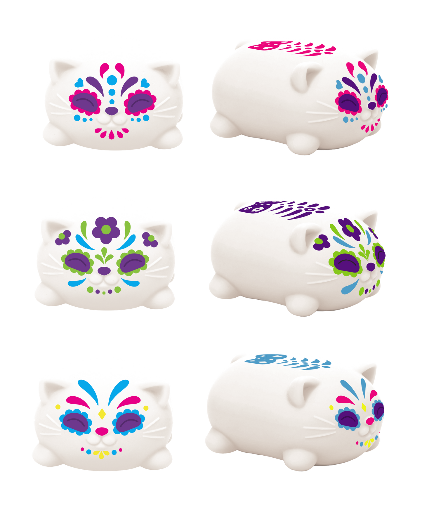 Schylling Official Needoh Sugar Skull Cats