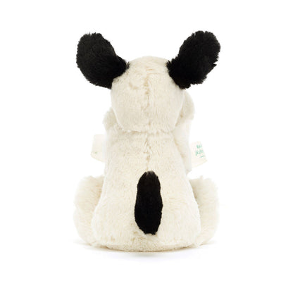 Bashful Black & Cream Puppy Soother (RECYCLED FIBERS) - Little Pickles Toy Store