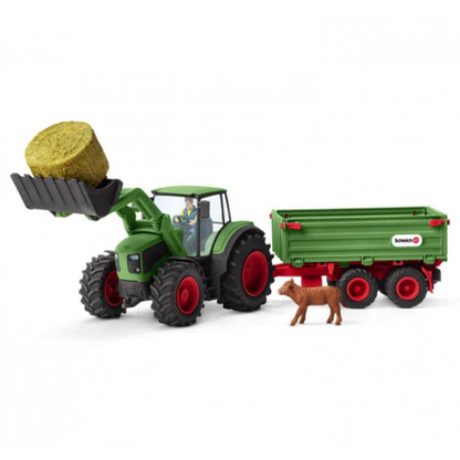 Schleich Farm World Tractor with Trailer - Little Pickles Toy Store