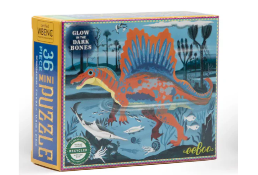 Mini Dinosaur Glow-in-the-Dark Puzzles - 36 Pieces