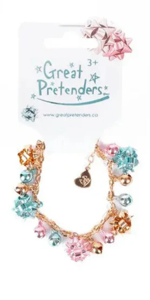 Precious Bows Holiday Bracelet Pink & Aqua