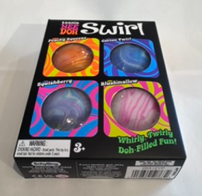 NeeDoh Teenie Swirl Multi Pack - Pack of 4 (No Returns or Refunds)