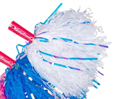 Ice Pom-Poms White/Pink