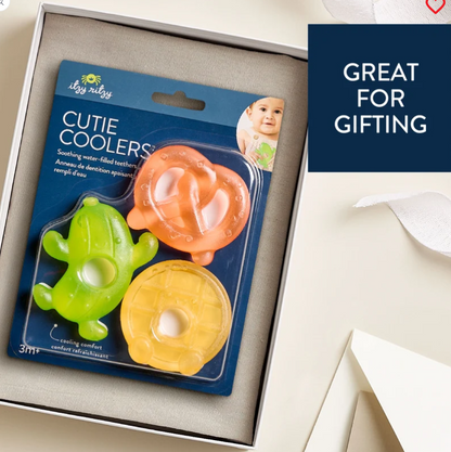 Itzy Cutie Coolers Water Filled Teethers 3 pack - Silly Foods
