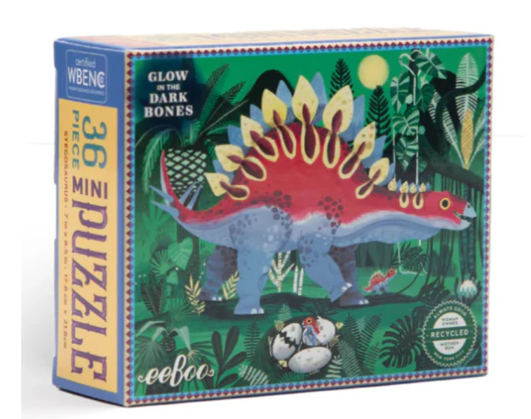 Mini Dinosaur Glow-in-the-Dark Puzzles - 36 Pieces