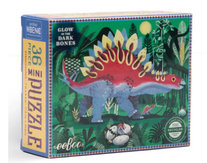Mini Dinosaur Glow-in-the-Dark Puzzles - 36 Pieces