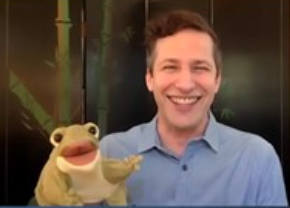 Folkmanis Funny Frog Hand Puppet