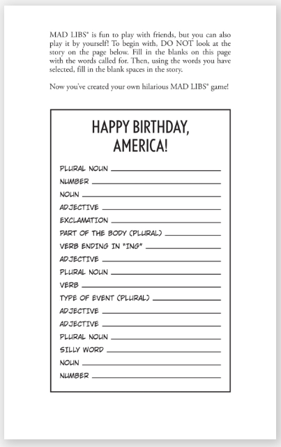 Mad Libs