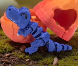 3D Printed Articulated Dino Toy - Peek-A-Saur