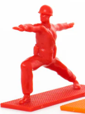 Rainbow Yoga Joes - Army Men In Yoga Poses