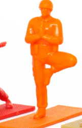 Rainbow Yoga Joes - Army Men In Yoga Poses