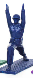 Rainbow Yoga Joes - Army Men In Yoga Poses
