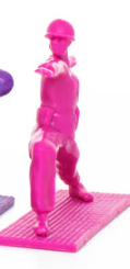 Rainbow Yoga Joes - Army Men In Yoga Poses