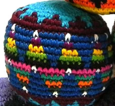 Multicolored Crochet Hacky Sack