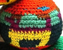Multicolored Crochet Hacky Sack