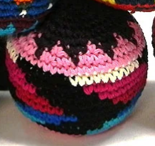 Multicolored Crochet Hacky Sack