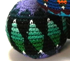 Multicolored Crochet Hacky Sack