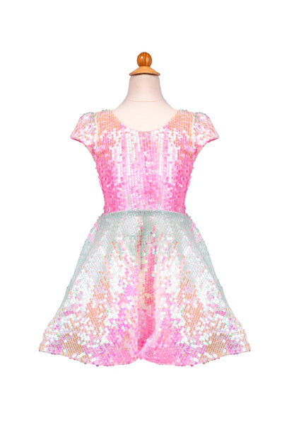 Sorbet Swirl Skater Dress, Size 5-6