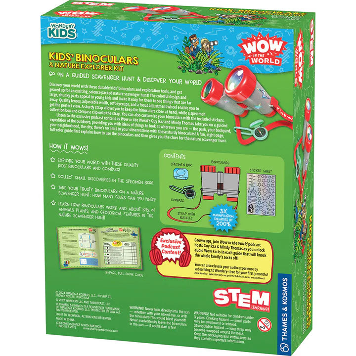 Wow In The World Kids Binoculars & Nature Explorer Kit