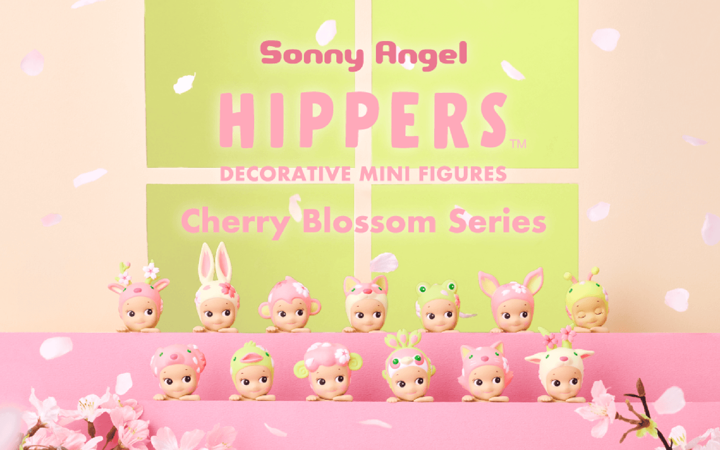 Sonny Angel HIPPERS - Animal - Harvest - Looking Back - Dreaming - Cherry Blossom