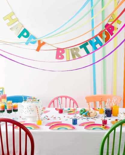 Happy Birthday Garland Rainbow