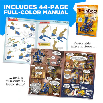 TrainBots 2-In-1 Steam Maker Kit - Little Pickles Toy Store