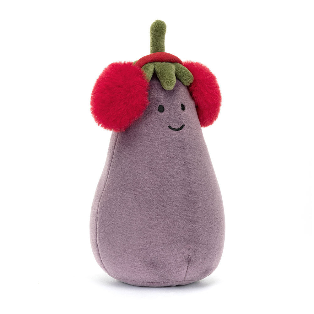 JellyCat Toastie Vivacious Red Eggplant