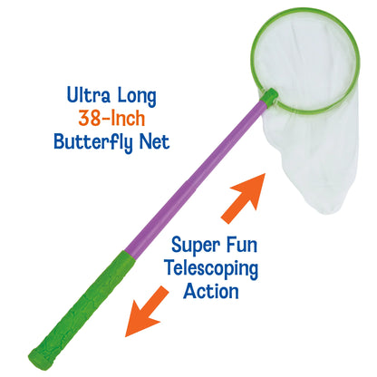 Extend-A-Net Ultra Long 38-Inch Butterfly Net - Little Pickles Toy Store