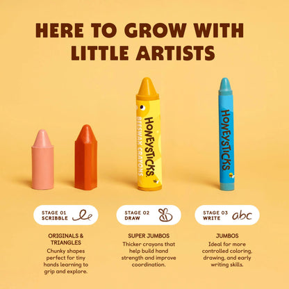 Honeysticks Beeswax Crayons, Original