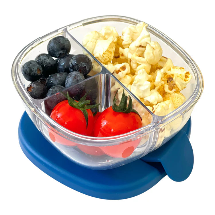 Leakproof Snack Bowl with 3 Compartment