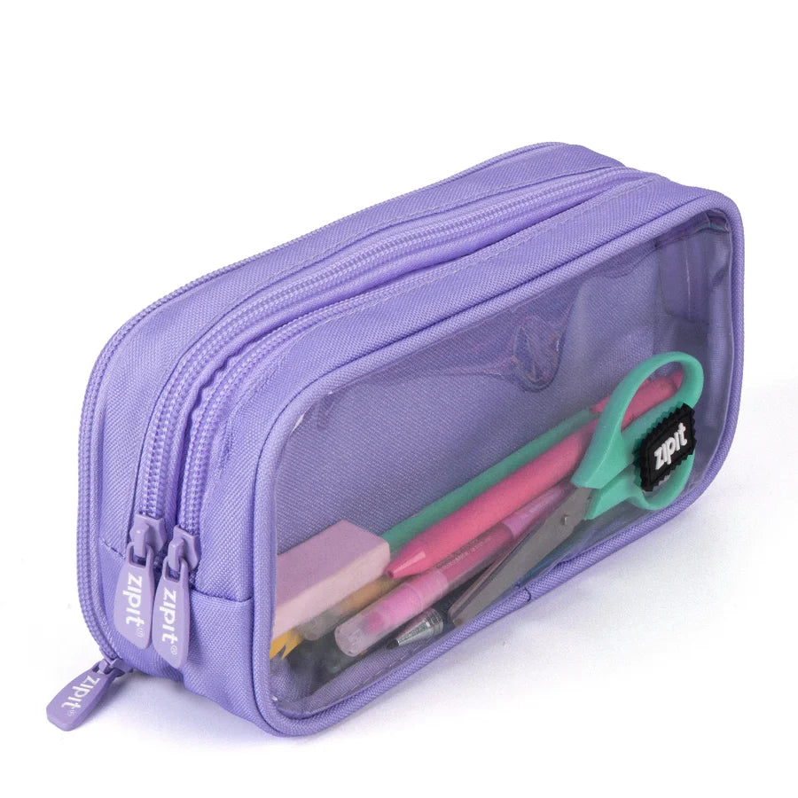 ZIPIT Half & Half Pencil Case, Aesthetic Pouch