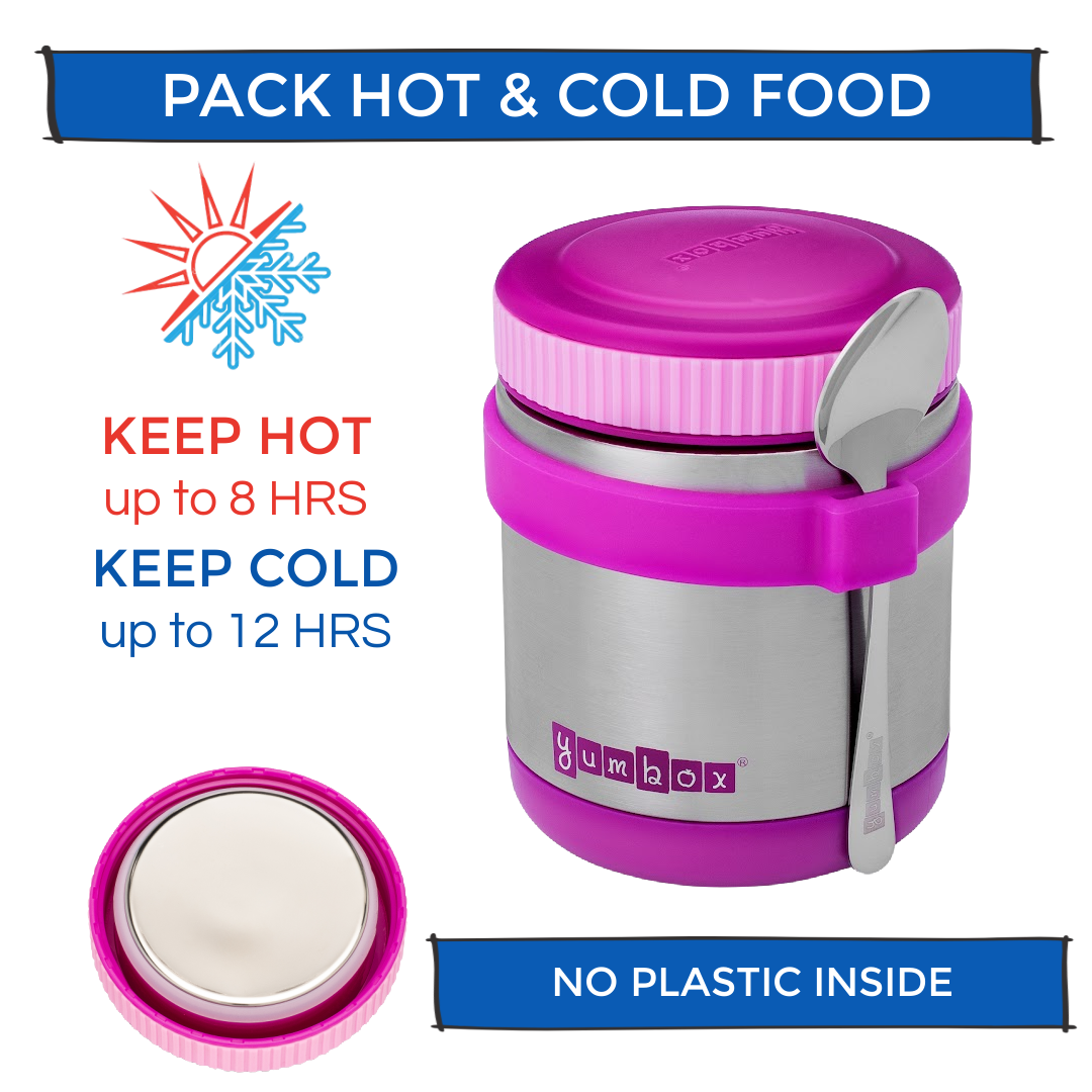 Thermal Food Jar For Hot Lunch - Yumbox Zuppa with Spoon