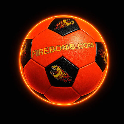 RealFeel Soccerbomb, Size 5 - Orange and Black