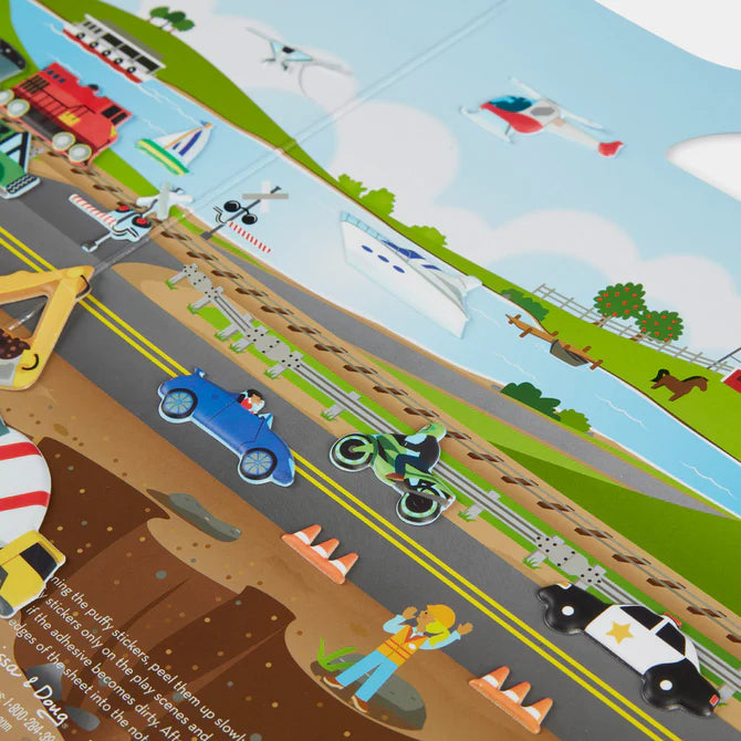 Puffy Sticker Play Set- Vehicles