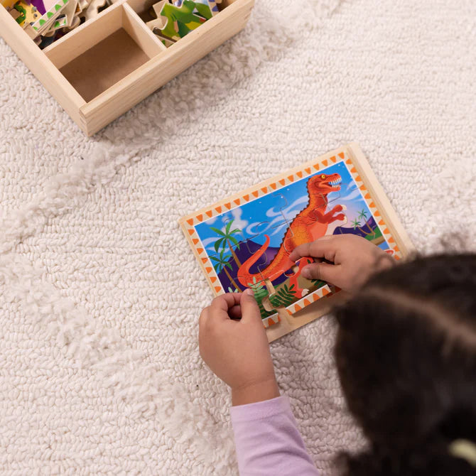 Dinosaurs Puzzles in a Box - 4 Puzzles