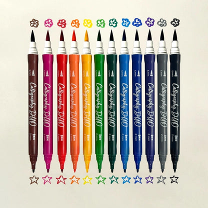 Ooly Calligraphy Duo Markers - Set of 12 - Little Pickles Toy Store