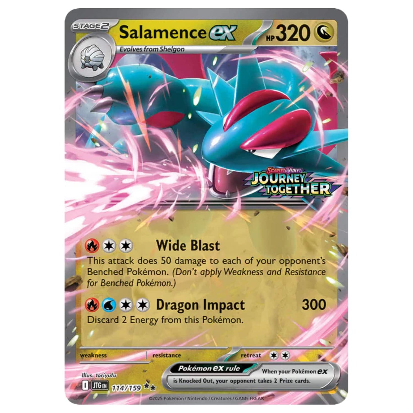 PKM Salamence ex / Reshiram ex PremCol