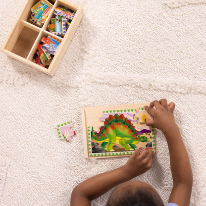 Dinosaurs Puzzles in a Box - 4 Puzzles