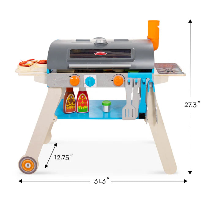 Melissa and Doug Deluxe Grill and Pizza Oven Play Set