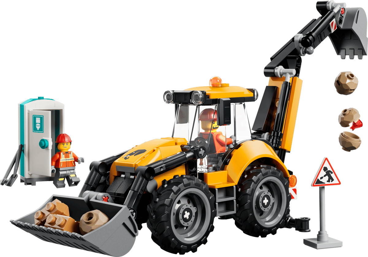 LEGO CITY: Yellow Backhoe Loader #60580