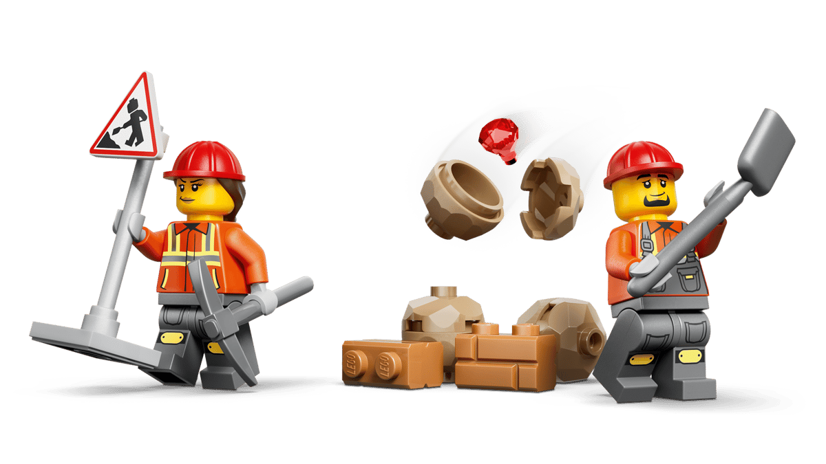 LEGO CITY: Yellow Backhoe Loader #60580