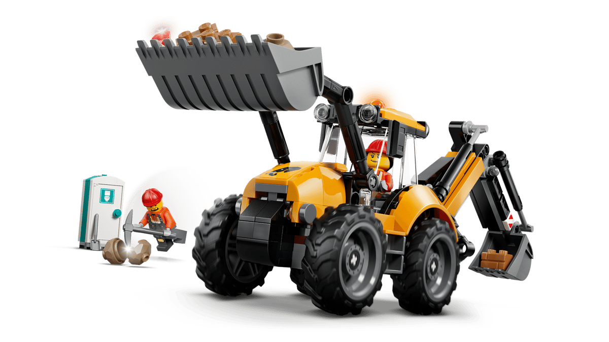 LEGO CITY: Yellow Backhoe Loader #60580