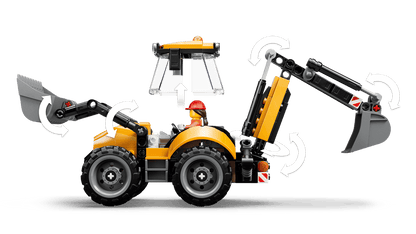 LEGO CITY: Yellow Backhoe Loader #60580