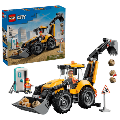 LEGO CITY: Yellow Backhoe Loader #60580