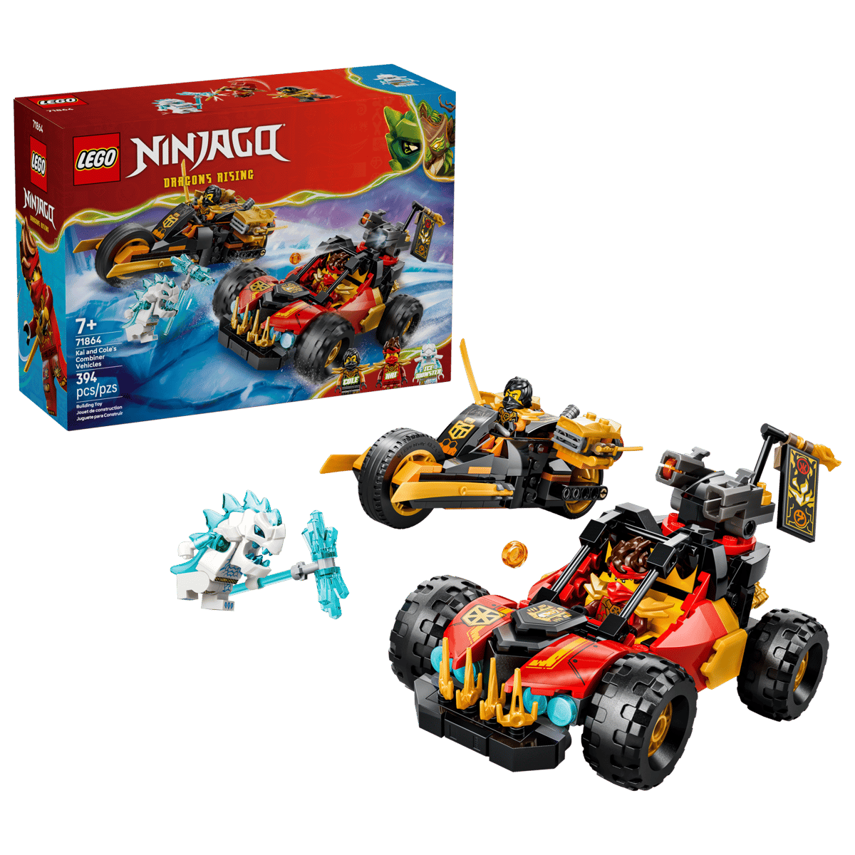 LEGO NINJAGO: Kai and Cole's Combiner Vehicles # 71864