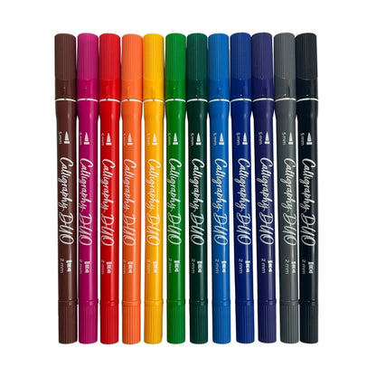 Ooly Calligraphy Duo Markers - Set of 12 - Little Pickles Toy Store